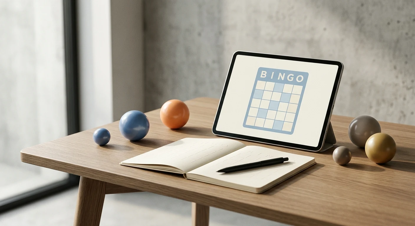 Redactionele illustratie van online bingo in Nederlandse context